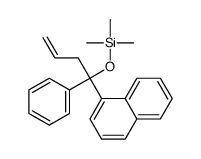 trimethyl-(1-naphthalen-1-yl-1-phenylbut-3-enoxy)silane结构式