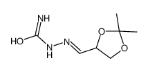 [(2,2-dimethyl-1,3-dioxolan-4-yl)methylideneamino]urea结构式
