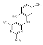 N-(2,5-dimethylphenyl)-6-methyl-pyrimidine-2,4-diamine结构式