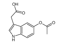2-(5-acetyloxy-1H-indol-3-yl)acetic acid结构式