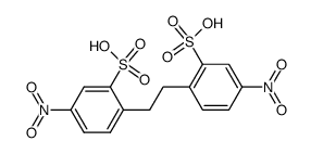 4,4'-dinitrobibenzyl-2,2'-disulfonic acid结构式