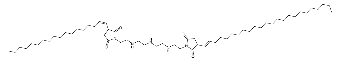 1-[2-[2-[2-[2-(2,5-dioxo-3-tetracos-1-enylpyrrolidin-1-yl)ethylamino]ethylamino]ethylamino]ethyl]-3-octadec-1-enylpyrrolidine-2,5-dione Structure