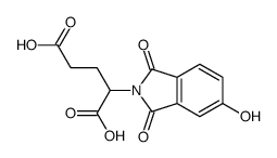 2-(5-hydroxy-1,3-dioxoisoindol-2-yl)pentanedioic acid Structure