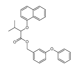 3-Methyl-2-(naphthalen-1-yloxy)-butyric acid 3-phenoxy-benzyl ester Structure