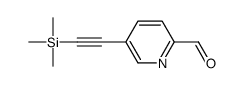 2-甲酰基-5-(三甲基甲硅烷基乙炔)吡啶结构式