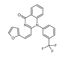 2-[2-(furan-2-yl)ethenyl]-1-[3-(trifluoromethyl)phenyl]quinazolin-4-one结构式