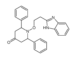 1-[2-(1H-benzimidazol-2-yl)ethoxy]-2,6-diphenylpiperidin-4-one结构式