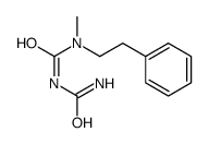 1-Methyl-1-(2-phenylethyl)biuret结构式