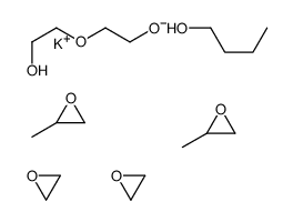 potassium,butan-1-ol,2-(2-hydroxyethoxy)ethanolate,2-methyloxirane,oxirane Structure