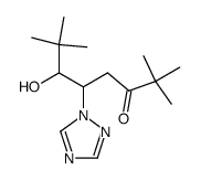 3-Octanone, 6-hydroxy-2,2,7,7-tetramethyl-5-(1H-1,2,4-triazol-1-yl)-,(5R,6R)-rel- Structure