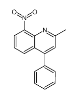 2-methyl-8-nitro-4-phenyl-quinoline Structure