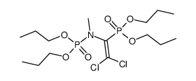 dipropyl (2,2-dichloro-1-(dipropoxyphosphoryl)vinyl)(methyl)phosphoramidate结构式