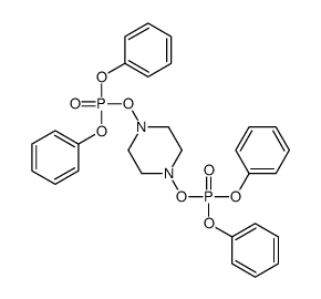 (4-diphenoxyphosphoryloxypiperazin-1-yl) diphenyl phosphate Structure
