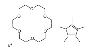 potassium,1,4,7,10,13,16-hexaoxacyclooctadecane,1,2,3,4,5-pentamethylcyclopenta-1,3-diene结构式