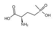 (S)-(+)-phosphinothricin Structure