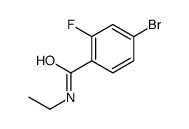 4-溴-2-氟苯甲酰胺乙酯结构式