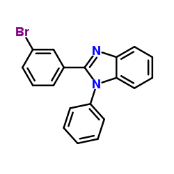 2-(3-溴苯基)-1-苯基-1H-苯并咪唑结构式