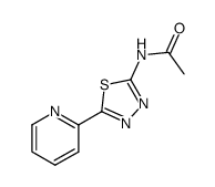 5-acetylamino-2-(2'-pyridyl)-1,3,4-thiadiazole结构式