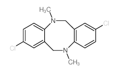 2,8-dichloro-5,11-dimethyl-6,12-dihydrobenzo[c][1,5]benzodiazocine Structure