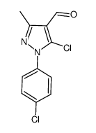 5-CHLORO-1-(4-CHLOROPHENYL)-3-METHYL-1H-PYRAZOLE-4-CARBOXALDEHYDE Structure