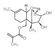 Trichothec-9-ene-3,4,15-triol, 12,13-epoxy-, 15-(2-methyl-2-propenoate), (3.alpha.,4.beta.)- Structure