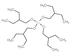四(2-乙基丁基)硅酸酯结构式