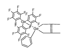 3,4-dimethyl-1-phenyl-1-(tris(perfluorophenyl)germyl)-2,5-dihydro-1H-germole结构式