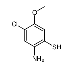 2-amino-4-chloro-5-methoxybenzenethiol Structure