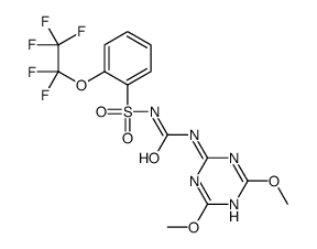 1-(4,6-dimethoxy-1,3,5-triazin-2-yl)-3-[2-(1,1,2,2,2-pentafluoroethoxy)phenyl]sulfonylurea Structure