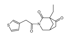 5-ethyl-3-(2-thiophen-3-ylacetyl)-3-azabicyclo[3.2.1]octane-4,6-dione结构式