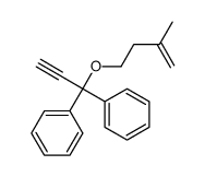 [1-(3-methylbut-3-enoxy)-1-phenylprop-2-ynyl]benzene结构式
