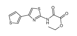 ethyl 2-oxo-2-[(4-thiophen-3-yl-1,3-thiazol-2-yl)amino]acetate Structure