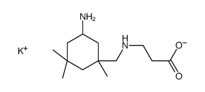 N-[(5-氨基-1,3,3-三甲基环己基)甲基]-beta-丙氨酸单钾盐结构式