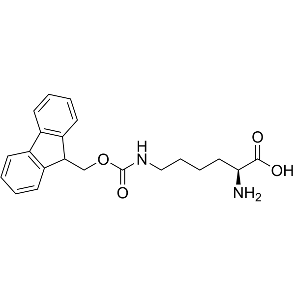 N’-Fmoc-L-赖氨酸结构式