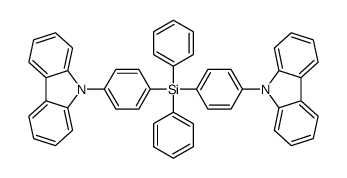 9,9'-[(diphenylsilanediyl)bis(4,1-phenylene)]bis-9H-carbazole Structure