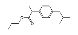 ibuprofen n-propyl ester Structure