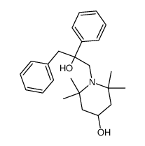 1-(2-Hydroxy-2,3-diphenylpropyl)2,2,6,6-tetramethyl-4-piperidol结构式
