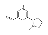 (S)-5-(1-methylpyrrolidin-2-yl)-1,4-dihydropyridine-3-carbaldehyde结构式