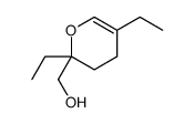 2,5-diethyl-3,4-dihydro-2H-pyran-2-methanol结构式