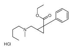 butyl-[[(1S,2R)-2-ethoxycarbonyl-2-phenylcyclopropyl]methyl]-methylazanium,chloride Structure