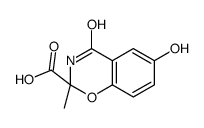 2H-1,3-Benzoxazine-2-carboxylic acid,3,4-dihydro-6-hydroxy-2-methyl-4-oxo-结构式