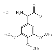 2-AMINO-2-(3,4,5-TRIMETHOXYPHENYL)ACETIC ACID HYDROCHLORIDE Structure
