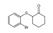 2-(2-bromophenylsulfanyl)cyclohexanone结构式