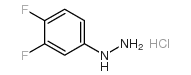 3,4-difluorophenylhydrazine hydrochloride Structure