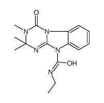 N-ethyl-2,2,3-trimethyl-4-oxo-[1,3,5]triazino[1,2-a]benzimidazole-10-carboxamide结构式