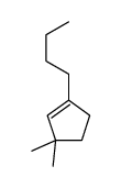 1-butyl-3,3-dimethylcyclopentene Structure