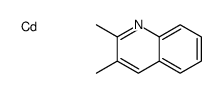 cadmium,2,3-dimethylquinoline Structure