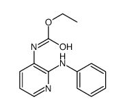 ethyl N-(2-anilinopyridin-3-yl)carbamate结构式