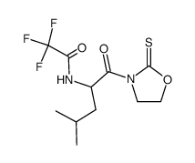 2,2,2-trifluoro-N-(4-methyl-1-oxo-1-(2-thioxooxazolidin-3-yl)pentan-2-yl)acetamide Structure