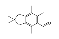 2,2,4,6,7-pentamethyl-1,3-dihydroindene-5-carbaldehyde Structure